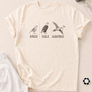 Birds of a Feather Golf Score Tee T-Shirt - Ivory