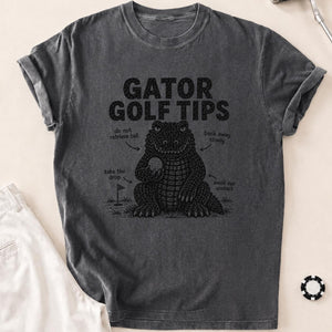 Gator Golf Tips T-Shirt - Pepper