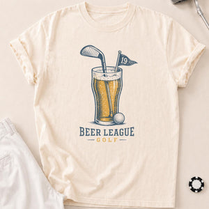 Beer League Golf T-Shirt - Ivory