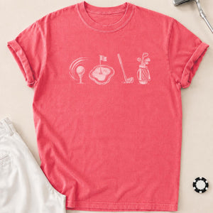 I Speak Fluent Golf Tee T-Shirt - Watermelon