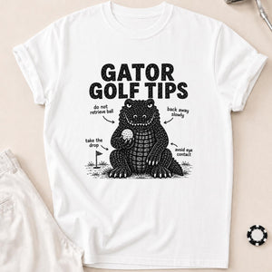 Gator Golf Tips T-Shirt - White