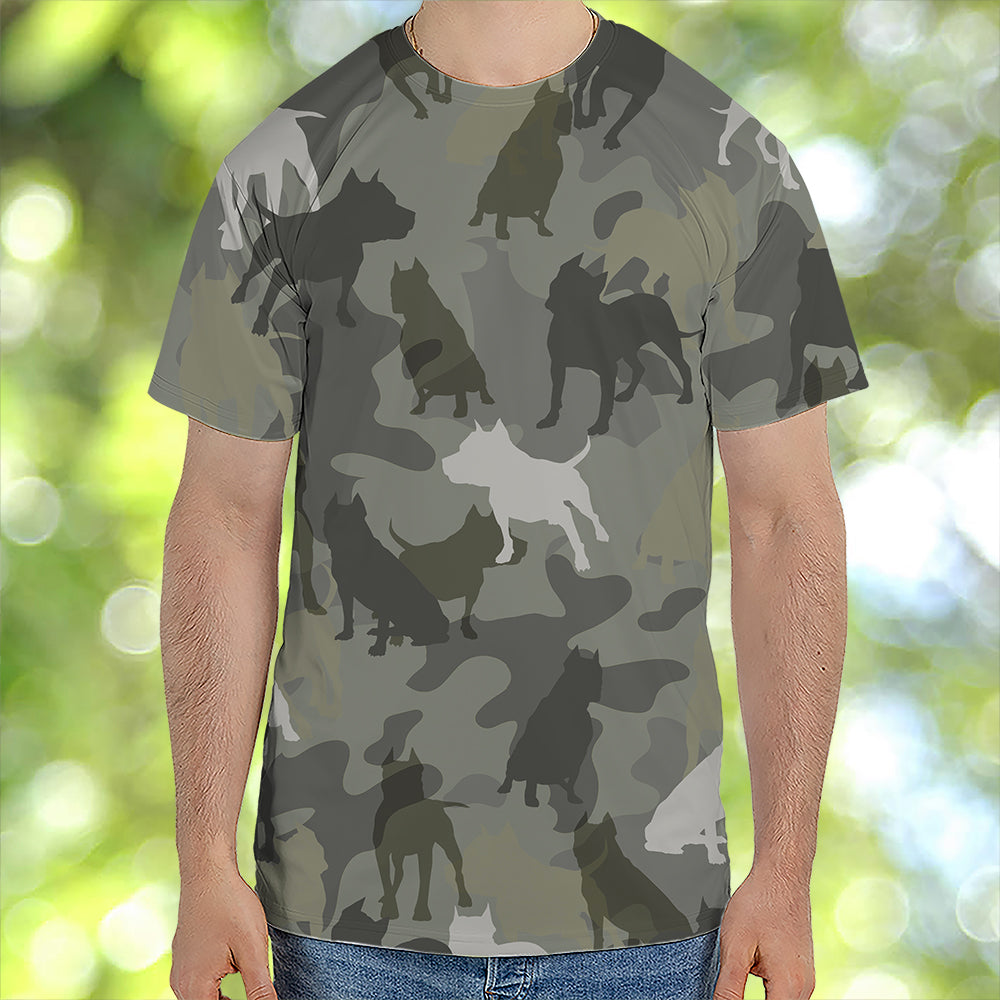 American Staffordshire Terrier Camo T-Shirt