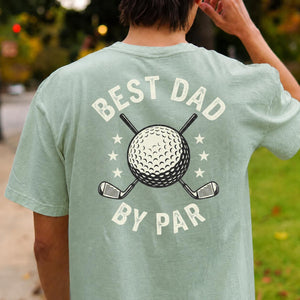 Best Dad By Par Golf Tee