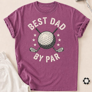 Best Dad By Par Golf Tee