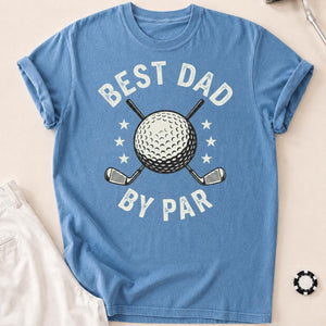 Best Dad By Par Golf Tee