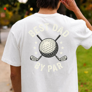 Best Dad By Par Golf Tee
