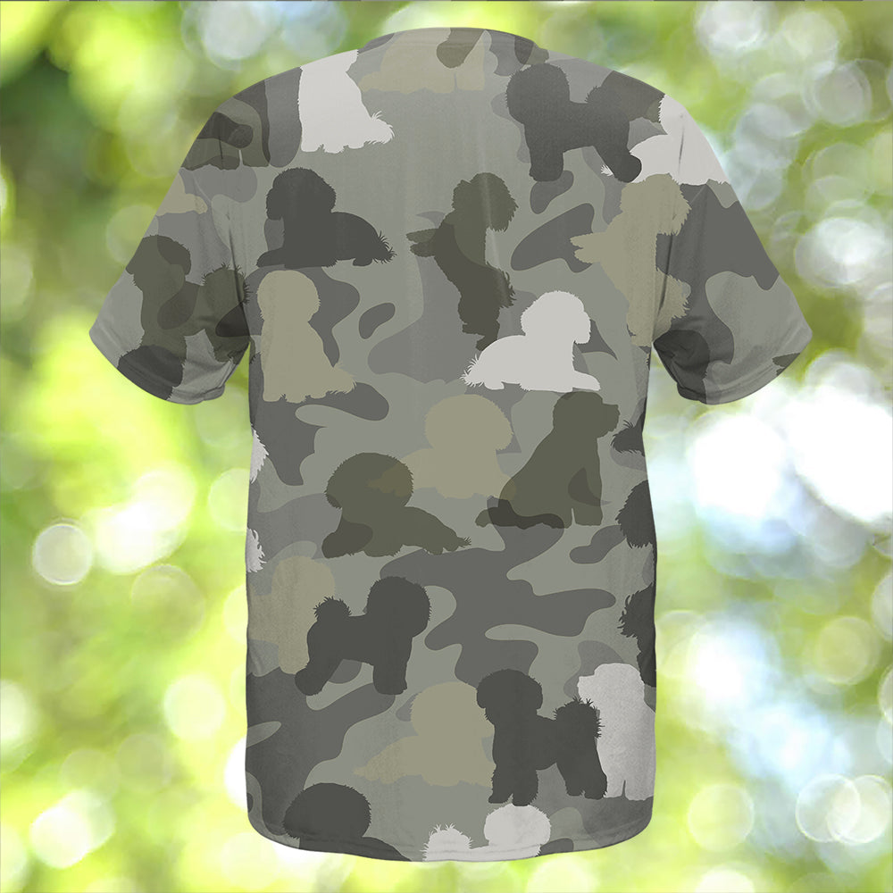 Bichon Frise Camo T-Shirt