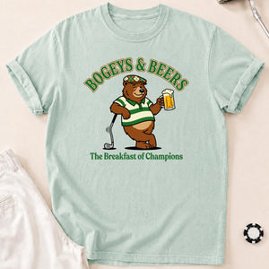 Bogeys, Beers & Bear Necessities Golf Tee