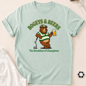 Bogeys, Beers & Bear Necessities Golf Tee