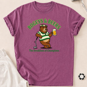 Bogeys, Beers & Bear Necessities Golf Tee