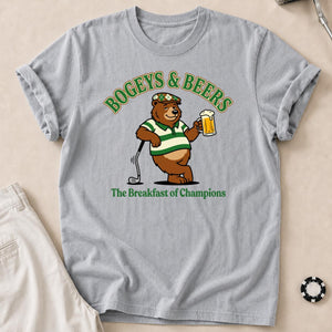 Bogeys, Beers & Bear Necessities Golf Tee