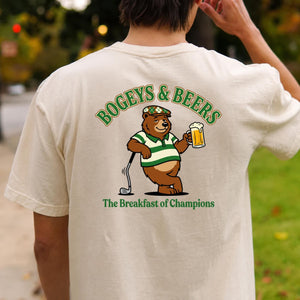 Bogeys, Beers & Bear Necessities Golf Tee
