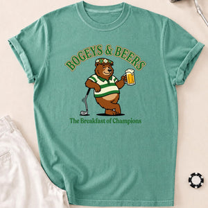 Bogeys, Beers & Bear Necessities Golf Tee