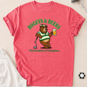 Bogeys, Beers & Bear Necessities Golf Tee