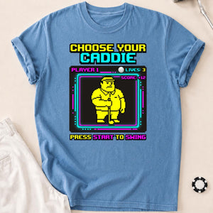 Choose Your Caddie Player 1 Retro Arcade Golf