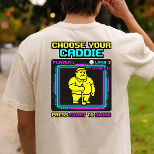 Choose Your Caddie Player 1 Retro Arcade Golf