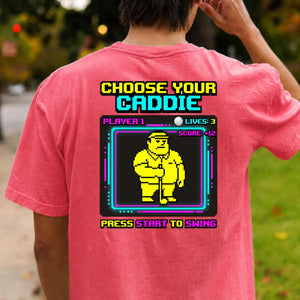 Choose Your Caddie Player 1 Retro Arcade Golf