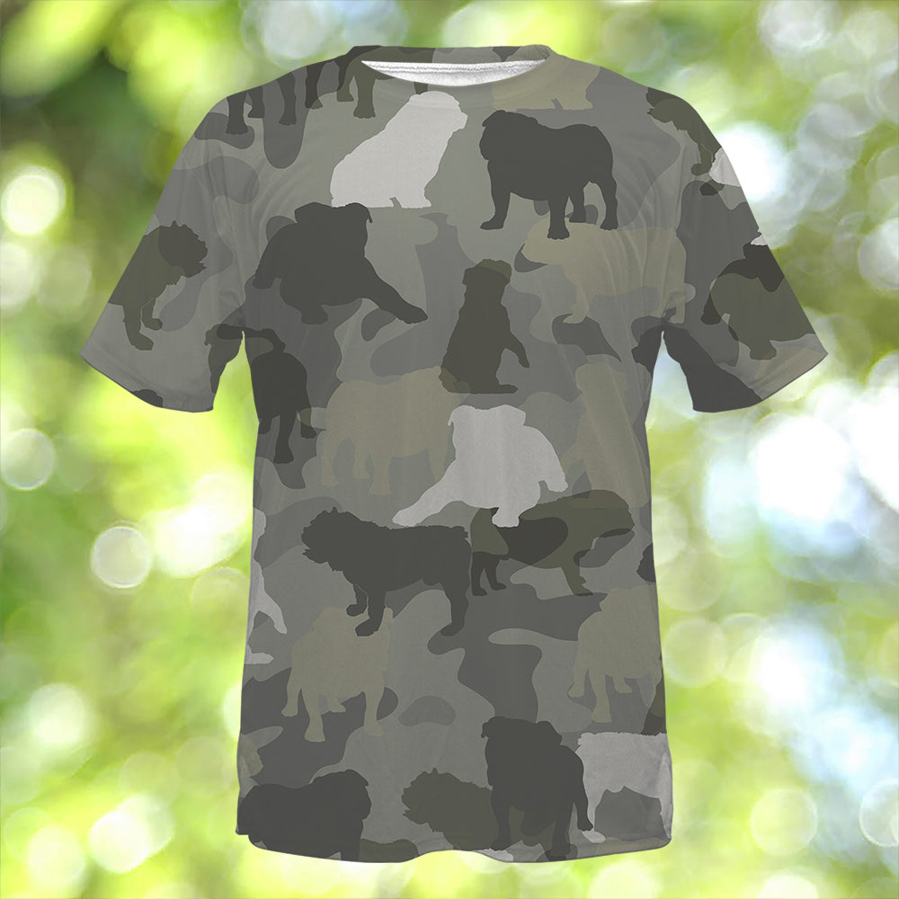 English Bulldog Camo T-Shirt
