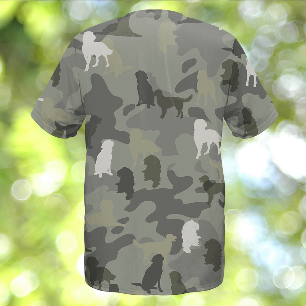 German Longhaired Pointer Camo T-Shirt