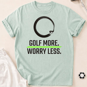 Golf More Worry Less Zen Circle
