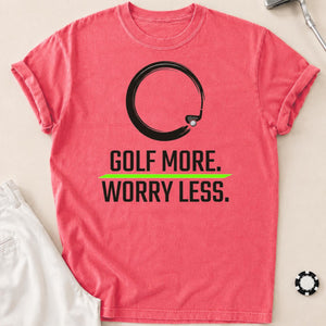 Golf More Worry Less Zen Circle