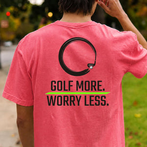 Golf More Worry Less Zen Circle