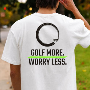 Golf More Worry Less Zen Circle