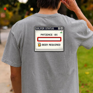 Golfer Status Beer Required Cream