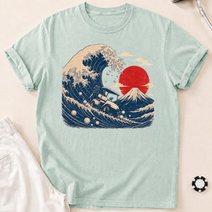 Great Wave Off Kanagawa Golf Cart Tee