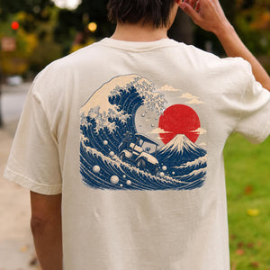 Great Wave Off Kanagawa Golf Cart Tee