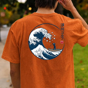 Great Wave Off Kanagawa Golf Par Golf Tee