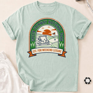 Green Fairway National Park Golf Tee