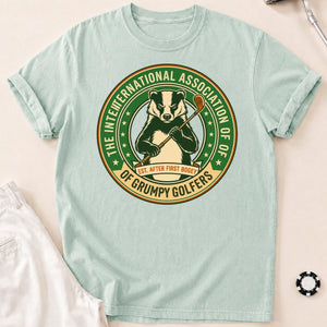 Grumpy Golfers Badger Badge