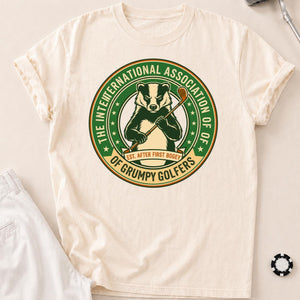 Grumpy Golfers Badger Badge