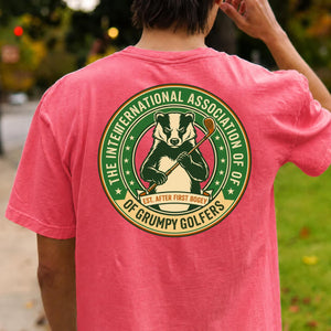 Grumpy Golfers Badger Badge