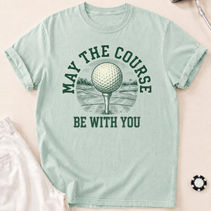 May The Course Be With You Retro Tee