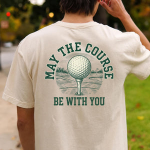 May The Course Be With You Retro Tee