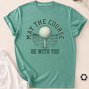 May The Course Be With You Retro Tee