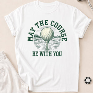 May The Course Be With You Retro Tee