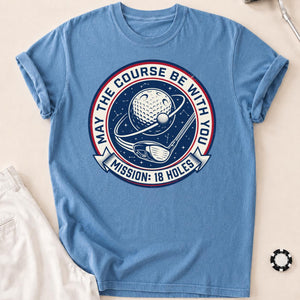 Mission 18 Holes Golf Badge Tee