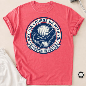 Mission 18 Holes Golf Badge Tee