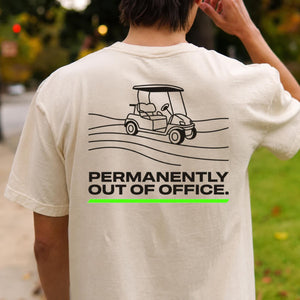 Permanently Out Of Office Golf Tee