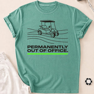 Permanently Out Of Office Golf Tee