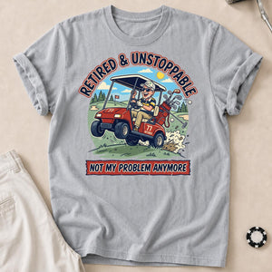 Retired & Unstoppable Full Scene Tee