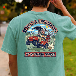 Retired & Unstoppable Full Scene Tee