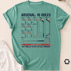 Say Hello To My Little Friends Arsenal Golf Tee