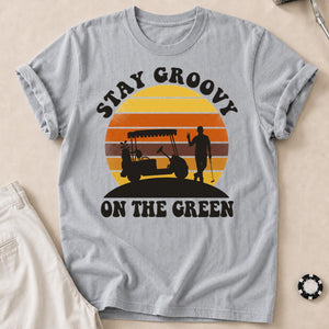 Stay Groovy On The Green Golf Tee