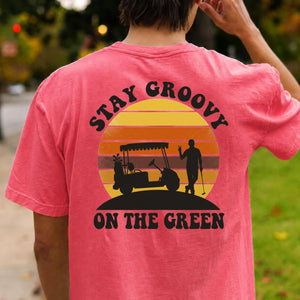 Stay Groovy On The Green Golf Tee