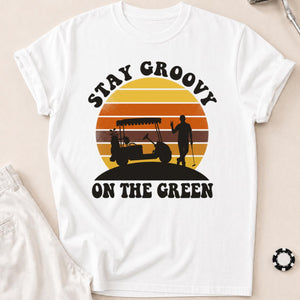 Stay Groovy On The Green Golf Tee