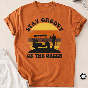 Stay Groovy On The Green Golf Tee